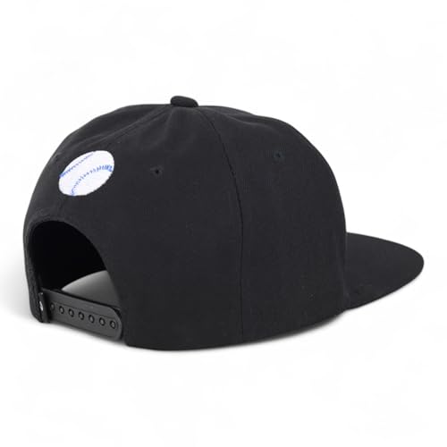 Trendy Apparel Shop Puerto Rico Embroidered Round Flat Bill Snapback Cap