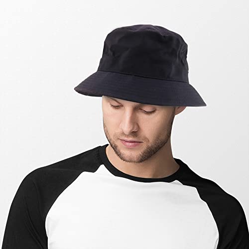 Trendy Apparel Shop XXL - XXXL Oversize Short Brim Polyester Bucket Hat