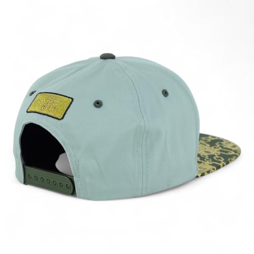 Trendy Apaprel Shop 5 Panel Bear Money Design Embroidered Flatbill Snapback Cap