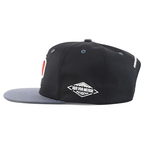 Trendy Apparel Shop Mexico El Tri Soccer Theme Embroidered Flatbill Snapback Cap