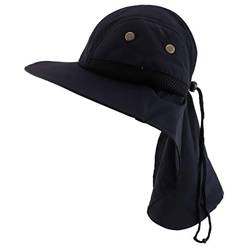 Trendy Apparel Shop XXL Oversized Large Polyester Fishing Cap with Neck Flap