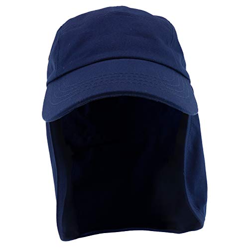 Trendy Apparel Shop XXL Oversized Large Cotton Bicycle Riders Cap with Neck Flap