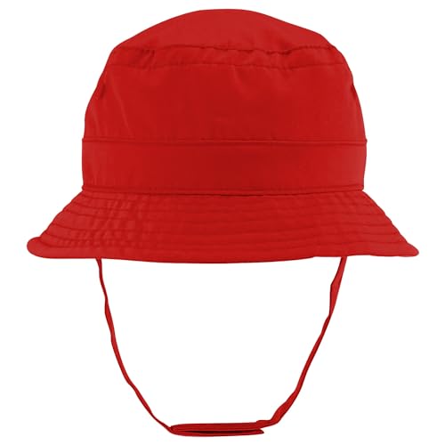 Trendy Apparel Shop Infant Light Weight Bucket Hat with Chin Strap