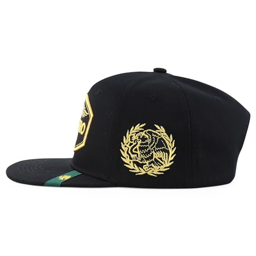 Trendy Apparel Shop Mexico States with Eagle Embroidered Flatbill Snapback Cap