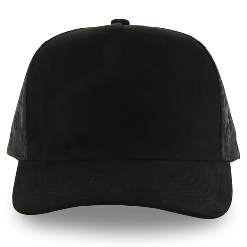 Trendy Apparel Shop 5 Panel Structured Soft Suede Snapback Ball Cap