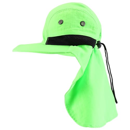 Trendy Apparel Shop Outdoor Lightweight Sun Protection Wide Brim Cap with Neck Flap