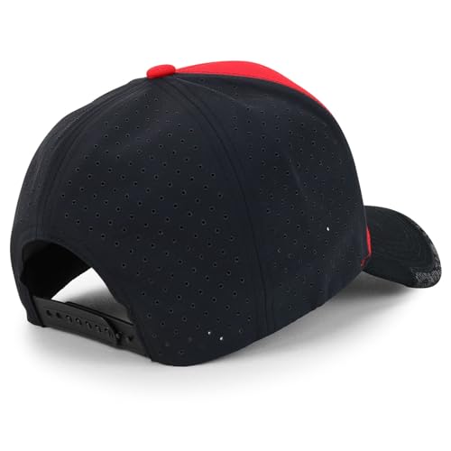 Trendy Apparel Shop Diablos 3D Embroidered Laser Punching Mesh Back Baseball Cap