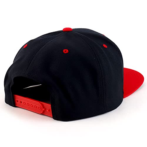 Trendy Apparel Shop Flexfit Oversize XXL Structured Blank Flatbill Snapback Cap