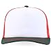 Trendy Apparel Shop 5 Panel Structured Trucker Cap with Mexico Flag Design Undervisor