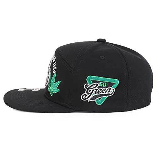 Trendy Apparel Shop Livin The High Life Embroidered Flatbill Snapback Cap