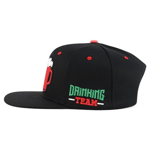 Trendy Apparel Shop 6 Panel Mexico Theme Beer Embroirdered Snapback Cap