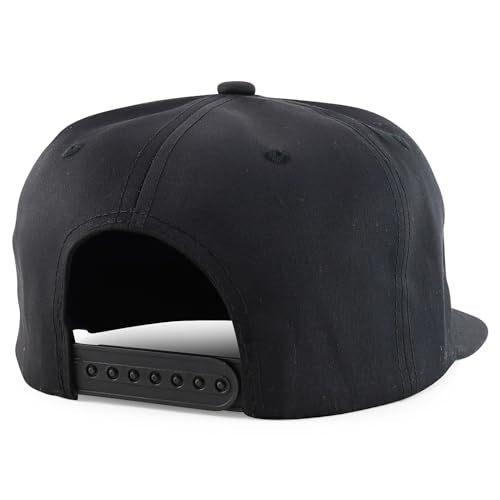 Trendy Apparel Shop 6 Panel Structured Mexico Eagle Flat Bill Snapback Baseball Cap