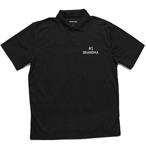 Trendy Apparel Shop Number #1 Grandma Flat Back Polyester Collared Polo Shirt