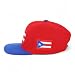 Trendy Apparel Shop Puerto Rico Embroidered Round Flat Bill Snapback Cap