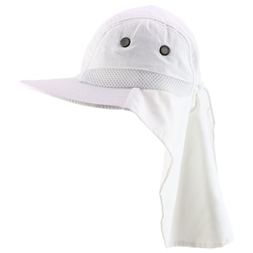 Trendy Apparel Shop Outdoor Lightweight Sun Protection Wide Brim Cap with Neck Flap