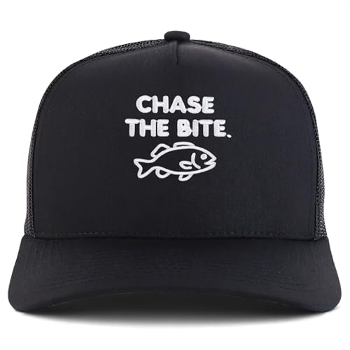 Trendy Apparel Shop Chase The Bite Embroidered 5 Panel Snapback Trucker Cap
