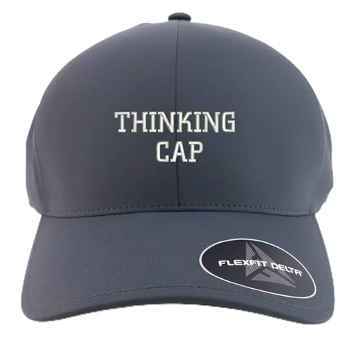 Trendy Apparel Shop Oversized XXL Thinking Cap Embroiderd Athletic Fitted Baseball Cap