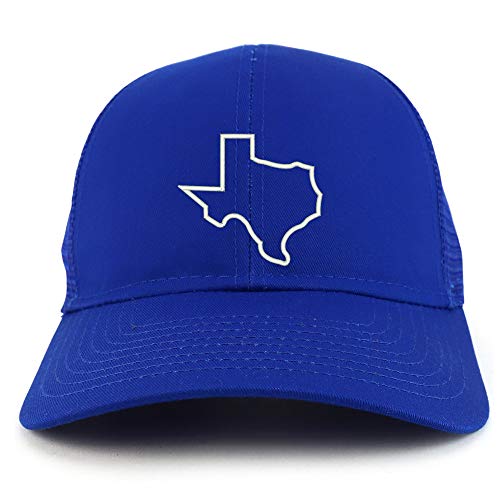 Trendy Apparel Shop Texas State Outline Structured High Profile Trucker Cap