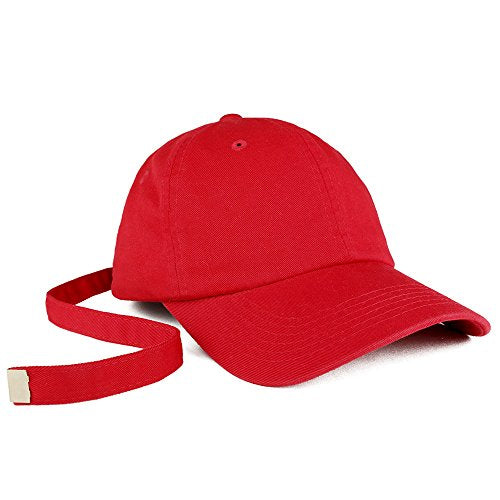 Trendy Apparel Shop Long Tail Strap Unstructured Adjustable Dad Hat