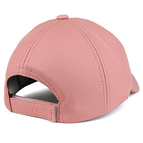 Trendy Apparel Shop PU Leather Savage Embroidered Unstructured Baseball Cap