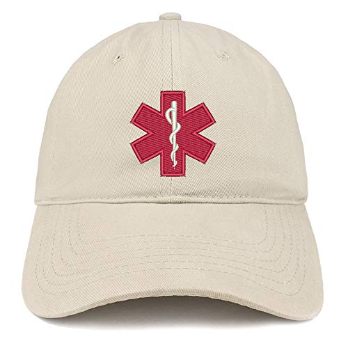 Trendy Apparel Shop Service Dog Medical Symbol Embroidered Brushed Cap