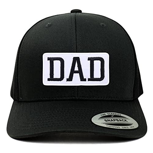 Trendy Apparel Shop Dad Patch 6 Panel Retro Baseball Mesh Cap