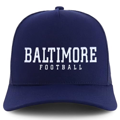 Trendy Apparel Shop Baltimore Embroidered 5 Panel Snapback Trucker Cap