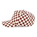 Trendy Apparel Shop Structured 5 Panel Checkered Print Baseball Cap