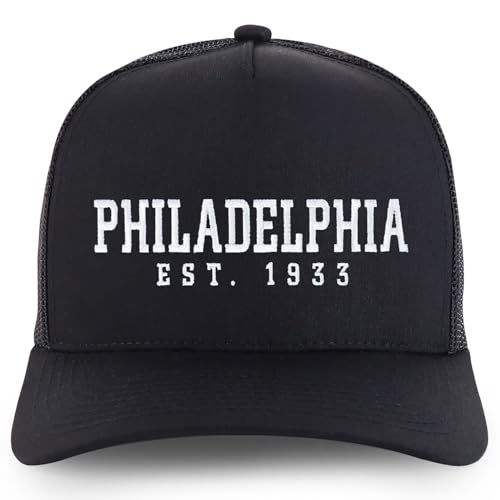 Trendy Apparel Shop Philadelphia Est.1933 Embroidered 5 Panel Snapback Trucker Cap