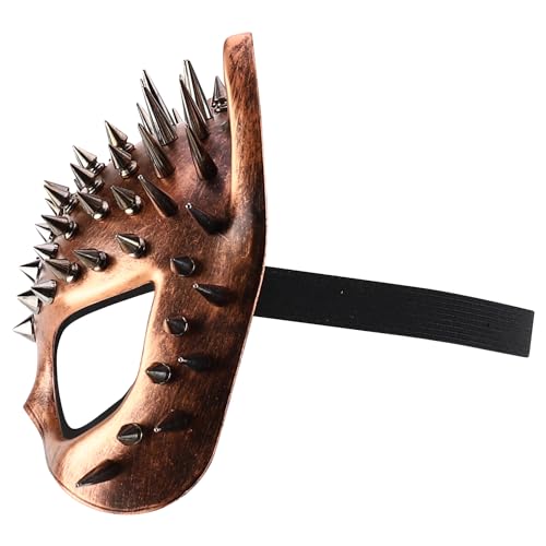 Trendy Apparel Shop Women's Steampunk Splike Cat Half Mask Costume Accessory