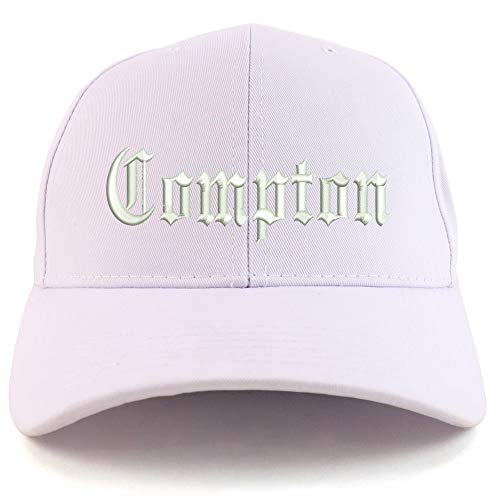 Trendy Apparel Shop Compton City Old English Embroidered Sturctured Ball Cap