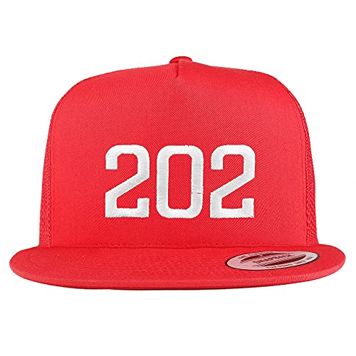 Trendy Apparel Shop Washington DC 202 Old English 5 Panel Flatbill Trucker Cap