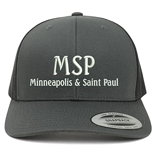 Trendy Apparel Shop MSP Minneapolis and Saint Paul Embroidered Retro Fit Trucker Mesh Cap