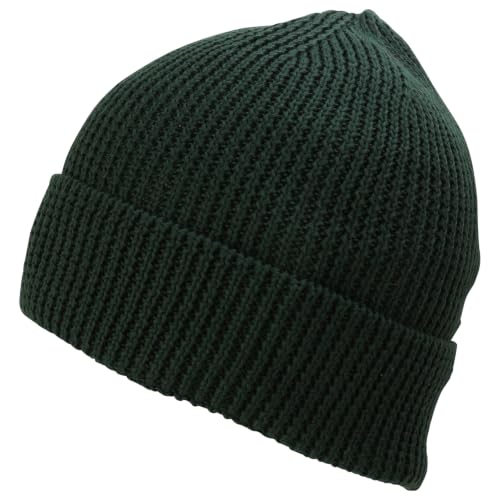 Trendy Apparel Shop Stretchy Cotton Knitted Cuff Beanie Hat