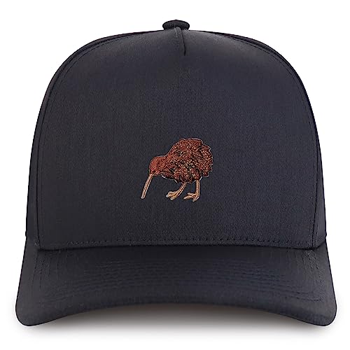 Trendy Apparel Shop Kiwi Bird Embroidered Patch Structured 5 Panel Pro Style Baseball Cap