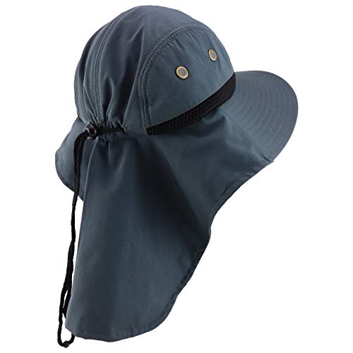 Trendy Apparel Shop XXL Oversized Large Polyester Fishing Cap with Neck Flap