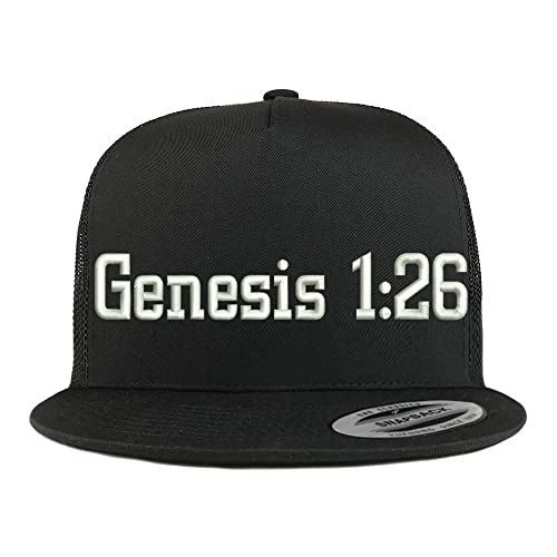 Trendy Apparel Shop Genesis 1:26 5 Panel Flatbill Trucker Cap