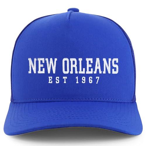 Trendy Apparel Shop New Orleans Est.1967 Embroidered 5 Panel Snapback Trucker Cap