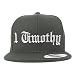 Trendy Apparel Shop 1 Timothy Old English Embroidered Flatbill Snapback