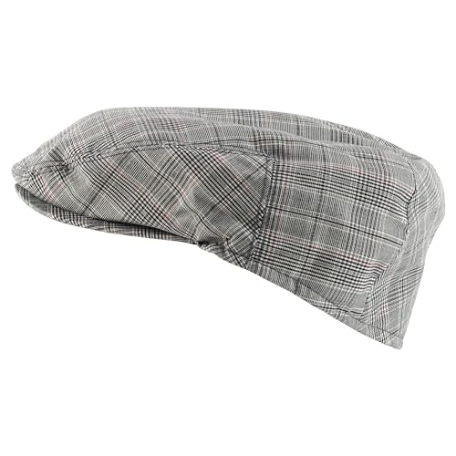 Trendy Apparel Shop Plaid Checker Patterend Newsboy Ivy Flat Cap
