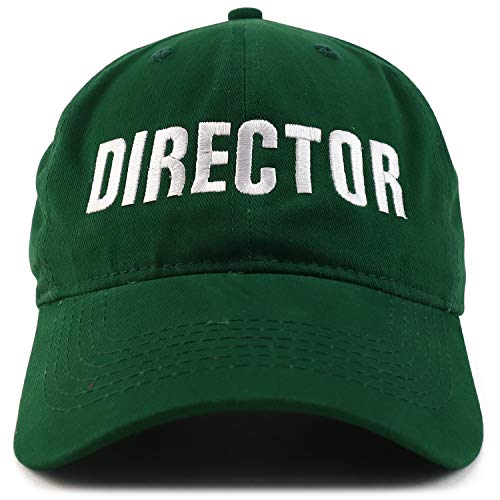 Trendy Apparel Shop Director Embroidered Soft Cotton Low Profile Dad Hat Baseball Cap