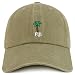 Trendy Apparel Shop Fiji with Palm Tree Embroidered Pigment Dyed Cotton Baseball Cap