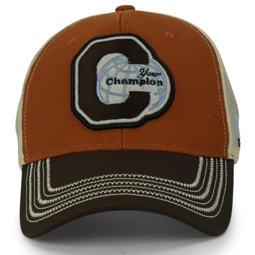 Trendy Apparel Shop Champion Embroidered Snapback Trucker Cap