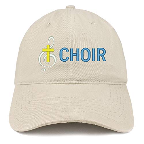 Trendy Apparel Shop Choir Embroidered Soft Crown 100% Brushed Cotton Cap