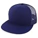 Trendy Apparel Shop Structured High Crown 5 Panel Round Flat Bill Trucker Cap
