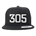 Trendy Apparel Shop Miami 305 Old English Embroidered Flatbill Snapback