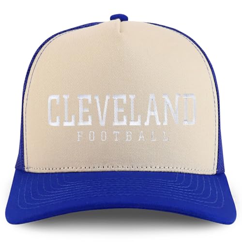 Trendy Apparel Shop Cleverland Embroidered 5 Panel Snapback Trucker Cap
