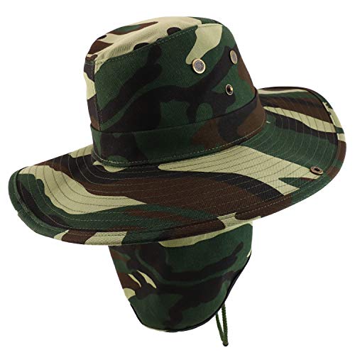 Trendy Apparel Shop XXL Oversize Cowboy Style Cap with Neck Flap