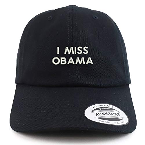 Trendy Apparel Shop XXL I Miss Obama Embroidered Unstructured Cap
