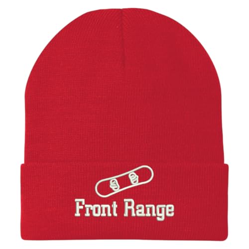 Trendy Apparel Shop Front Range Snowboard Logo Embroidered Long Cuff Beanie